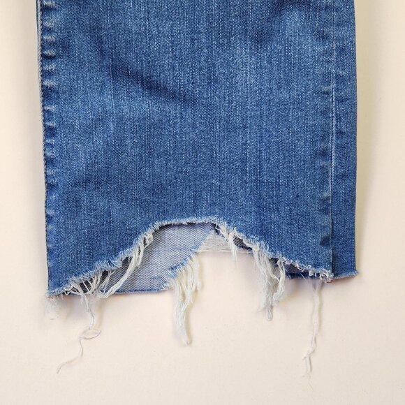 *FLAWED* Madewell Cali Demi-Boot Jeans in Bronson Wash Button-Front Edition 27 - Picture 5 of 12